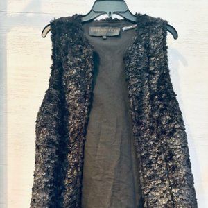 Leyendecker made for Bergdorf Goodman vintage black boucle vest size 4
